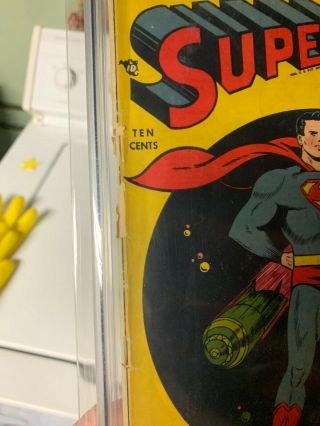 Superman 53 CGC 1.  5 Off - White to White Pages - Origin of Superman 3