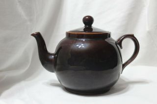 Vintage P&k Brown Teapot Made In England Price Kensington