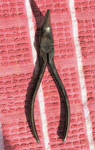 Vintage Crescent Tool Co.  Curved Needle Nose Pliers No.  888