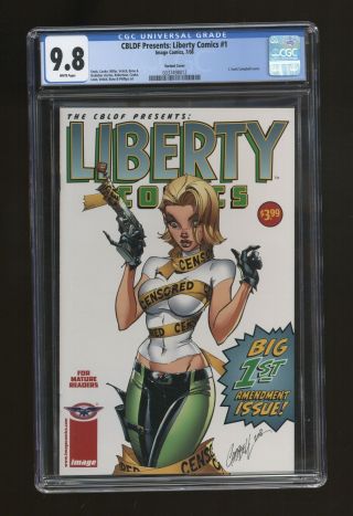 Cbldf Presents Liberty Comics 1b Cgc 9.  8 2008 0337498012