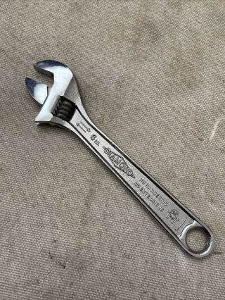 Vintage Diamond 6 " 150mm Adjustable Wrench Forged U.  S.  A.