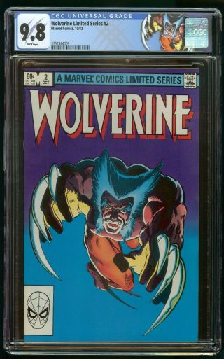 Wolverine Limited Series 2 (1982) Cgc 9.  8 1st Appearance Of Yukio White Pages