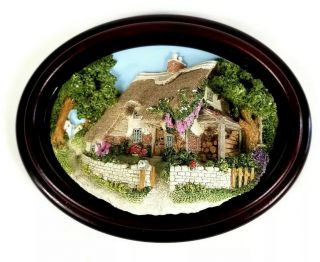 Lakeland Studios Hand Crafted 3d Wall Plaque Cullompton Cottage Uk Signed 8 "