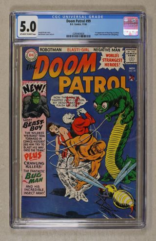 Doom Patrol 99 Cgc 5.  0 1965 0299469008 1st App.  Beast Boy