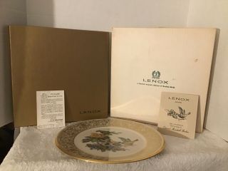 Vintage Lenox Boehm Birds Limited Edition Collector Plate 1971 Goldfinch Estate