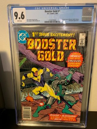 Booster Gold 1 Cgc 9.  6 Nm,  Canadian Price Variant: 1st App Booster Gold 1986