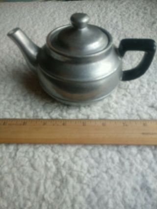 Vintage Wilton Teapot Aluminum/pewter Like Cast Metal In