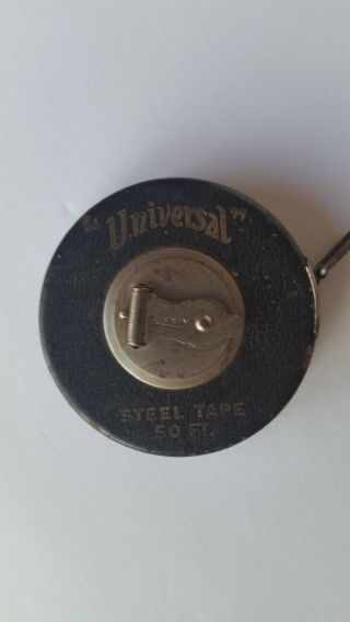 Vintage 50 Ft Lufkin Universal Steel Tape Measure