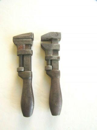 2 Vtg Bemis & Call Co. ,  Springfield,  Ma,  6 1/2 " Adjustable Wrenches.  1 Billings