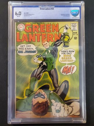 Green Lantern 59 1st App Guy Gardner Dc Cbcs 6.  0 Comics Book