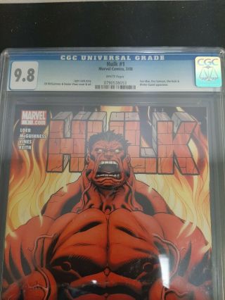 Comic Book 2008 Red Hulk CGC 9.  8 Graded 2