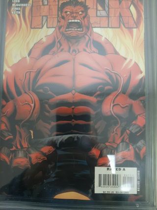 Comic Book 2008 Red Hulk CGC 9.  8 Graded 3