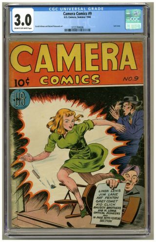 Camera Comics 9 (cgc 3.  0) C - O/w Pages; Last Issue; U.  S.  Camera; 1946 (j 4451)