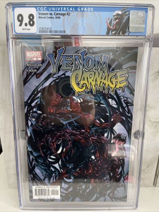 Venom Vs Carnage 2 (2004) Cgc 9.  8 - 1st Appearance Toxin - Custom Venom Label