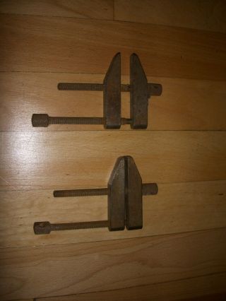 2 Vintage L S Starrett Parallel Clamps No 161 C 2