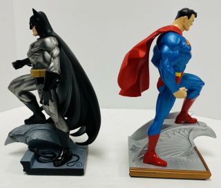 DC Comics Set 2 Batman Mini Statue & Superman Mini Statue By Jim Lee 2