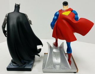 DC Comics Set 2 Batman Mini Statue & Superman Mini Statue By Jim Lee 3