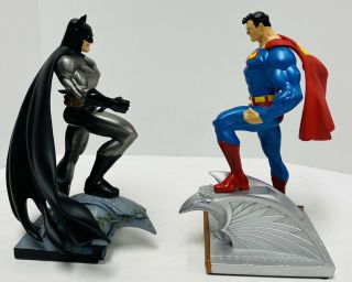 DC Comics Set 2 Batman Mini Statue & Superman Mini Statue By Jim Lee 4