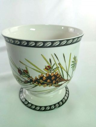 Lenox Vase " Say It With Silk " Winter Greetings By Mcclung Yew Berries Pinecones