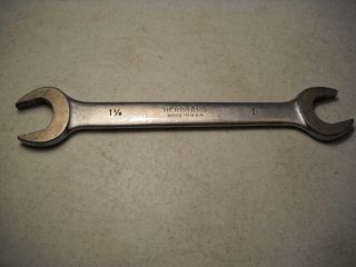 Vintage Herbrand Double Open End Wrench 1 " And 1 1/8 " Tool Made In Usa