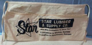 Vintage Nail Apron Star Lumber & Supply Co.  Wichita Kansas