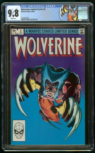 Wolverine Limited Series 2 (1982) Cgc 9.  8 1st Appearance Yukio White Pages