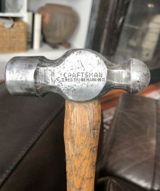Vintage Craftsman 12oz.  Ball Peen Hammer Tool Reg Trademark M 13”