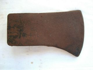Antique Vintage Large Axe Head 3 & 1/2 Pounds 5 " Cut 2 1/4 " Handle Opening
