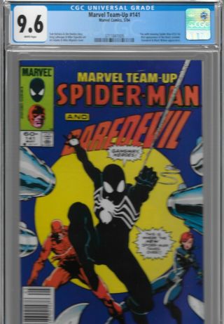 Marvel Team - Up 141 1st Black Spiderman Cgc 9.  6 Newsstand Variant Venom