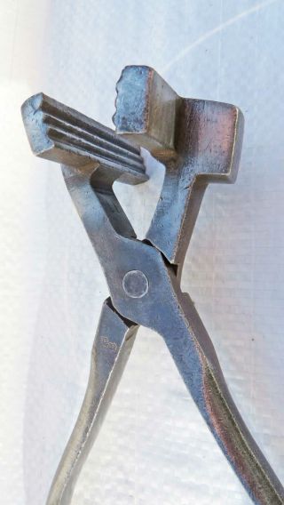 Antique Leatherworking Gripping Pliers by HBB Old Tool 2
