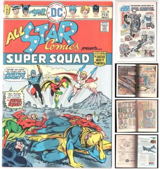 All - Star Comics 58 (1940 Series) 1st Power Girl Dc Comics 1976 9.  2 - 9.  4 Range