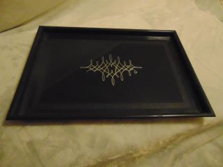 Reed & Barton - Signed - Plastic Serving Tray - 15.  5 " X 11 " - Etched Top - Bar Ware