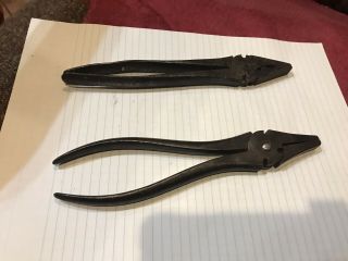 Vintage J.  M.  King & Co.  ?? Button Pliers.  And One Unmarked Pliers.