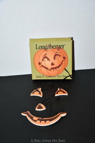 Longaberger Jack O Lantern Tie On 