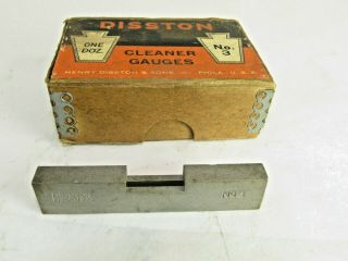 Old Stock Disston 3 Cleaner Gauge Inv Ms11