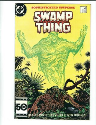 Saga Of The Swamp Thing 37 - Dc 1985 1st App Of John Constantine Vf