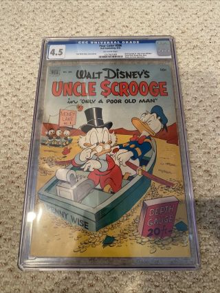Four Color Comics 386 - Cgc 4.  5 - First Uncle Scrooge