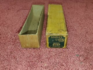 Vintage Stanley No.  207 Bench Stop,  Box Only.