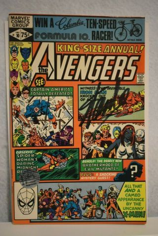 The Avengers King Size Annual 10 Signed By Stan Lee 1st Appearance Of Rogue