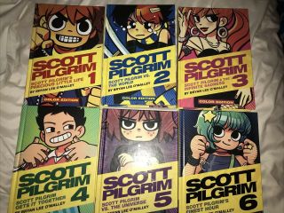 Scott Pilgrim - Full Color Hardcovers - Complete Set - Volumes 1 - 6 - Oni Press