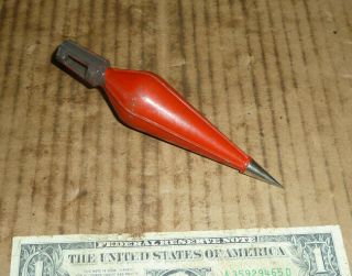 Vintage Stanley Plumb Bob,  No.  171,  8 Oz.  5 - 1/4 " Long,  Made In Usa,  Old Surveyor Tool