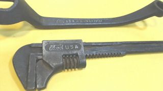 Vintage - - " Ford " Script - - Model A &t Wrenches - Tools - Usa Antique