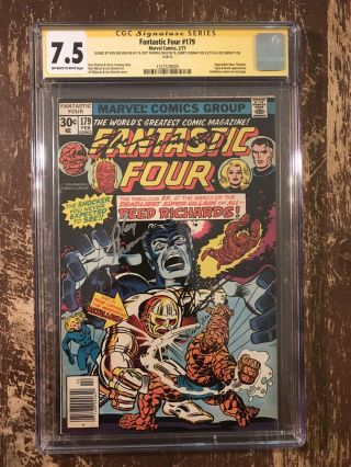 Fantastic Four 179 Cgc 7.  5 Ss Signed By Conway,  Thomas,  Wilson And Sinnott