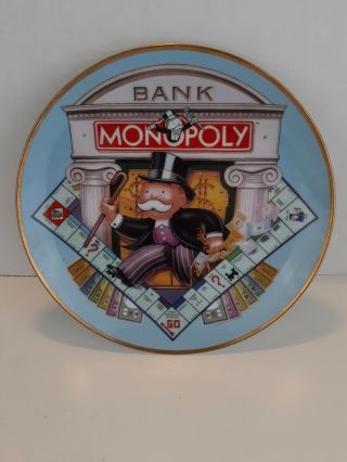 Franklin Heirloom Monopoly Limited Edition Porcelain Plate 1034