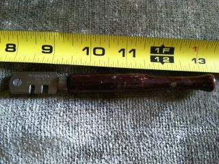 Vintage Barrett No.  1 Glass Cutter Scoring Tool Wood Handle Made In U.  S.  A.