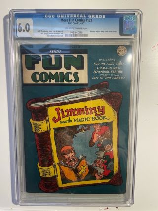 More Fun Comics 121 Cgc 6.  0 Ow/w Pages