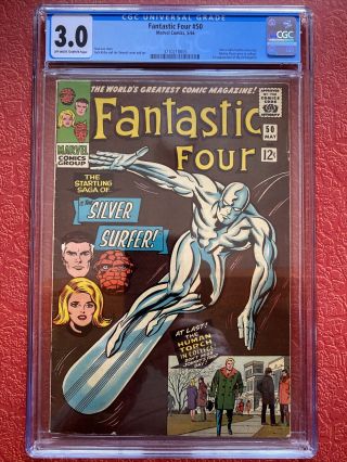 Fantastic Four 50 Cgc 3.  0 Ow/w Pages