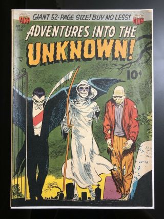 Adventures Into The Unknown 27 Horror Comic Golden Age