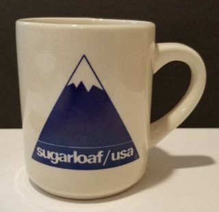 Sugarloaf Mountain / Usa Vintage Coffee Mug Maine Ski Htf 1980 