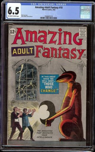 Adult Fantasy 10 Cgc 6.  5 Ow/w (marvel,  1962) Steve Ditko Cover